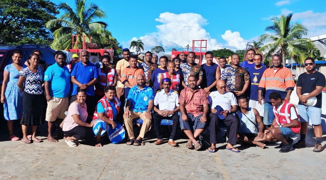 utotelic's tweet photo. Post TC Vaianu Assessment, Food ration and NFI distribution to all 36 villages in Yasawa with this team 🫶🏽 what an experience! What a week! 🌺 https://t.co/nXL4lTwDpC