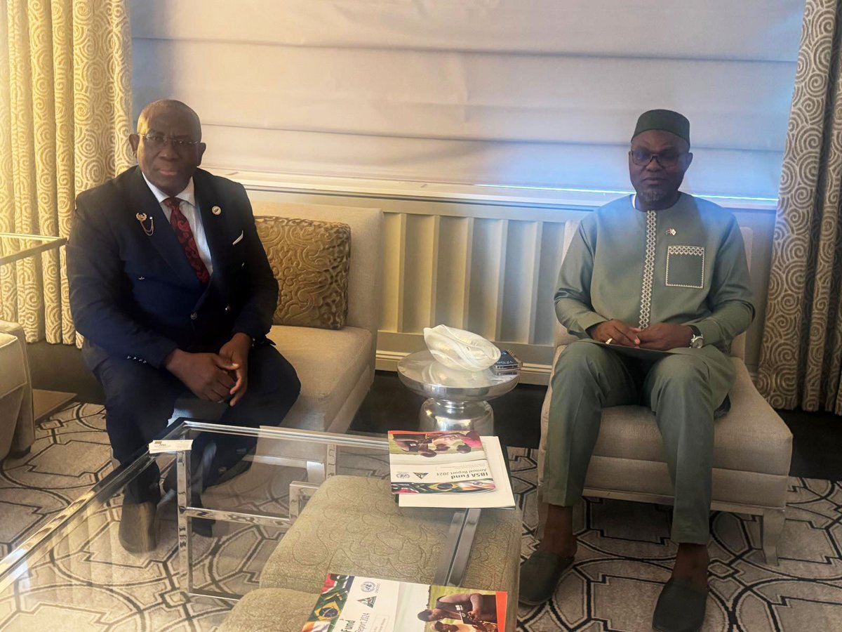 ppdsec's tweet photo. PPD ED Prof. Joseph Adelegan met H.E. Dr. Muhammad B.S. Jallow, Vice President of The Gambia, during #CPD59. He briefed him on PPD’s priorities and thanked The Gambia for its valued support since joining PPD in 1999.
https://t.co/eXGeZSdr6N
#PPD #TheGambia #SouthSouthCooperation https://t.co/8ddGc2iLOI