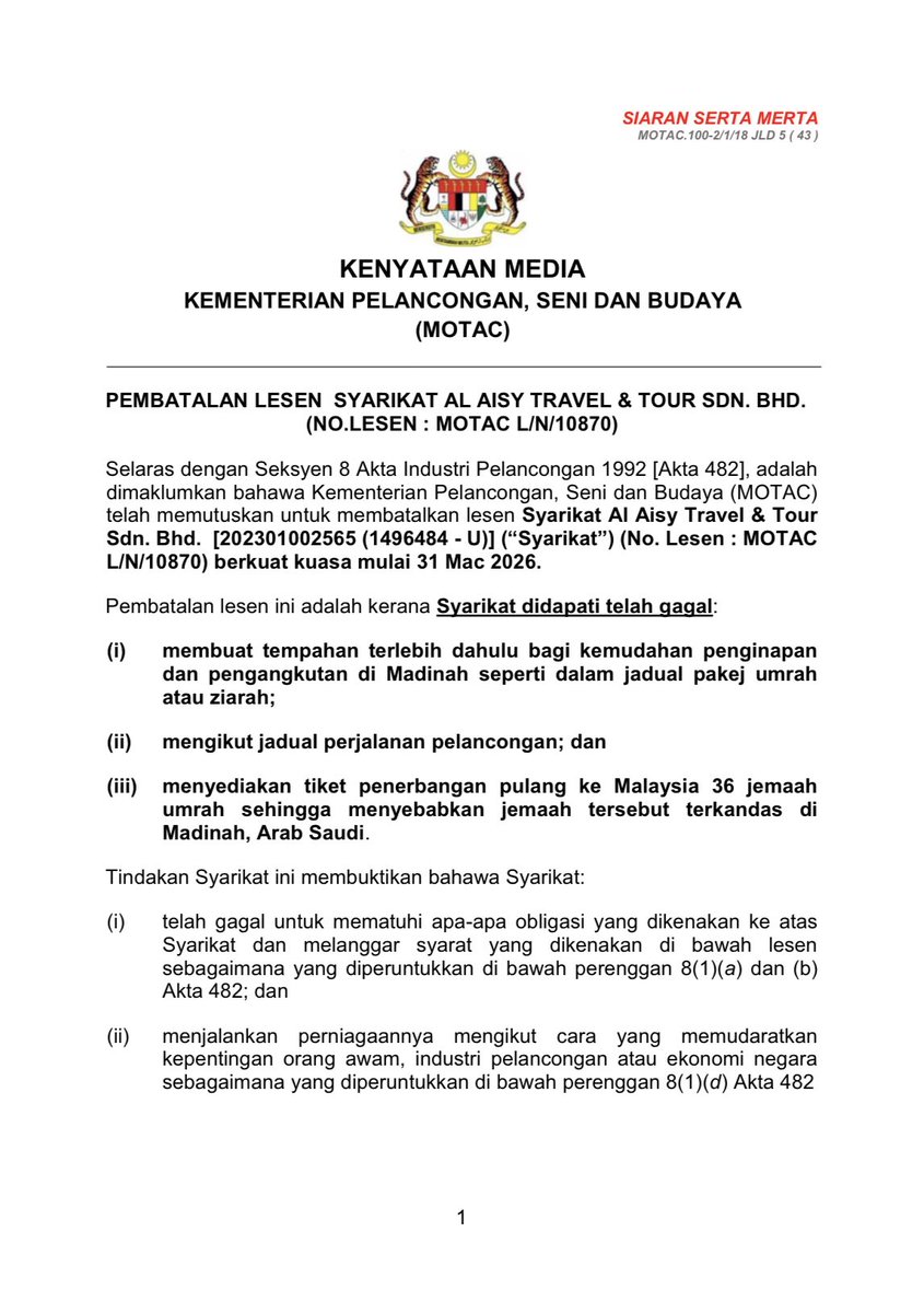 BERNAMA tweet media