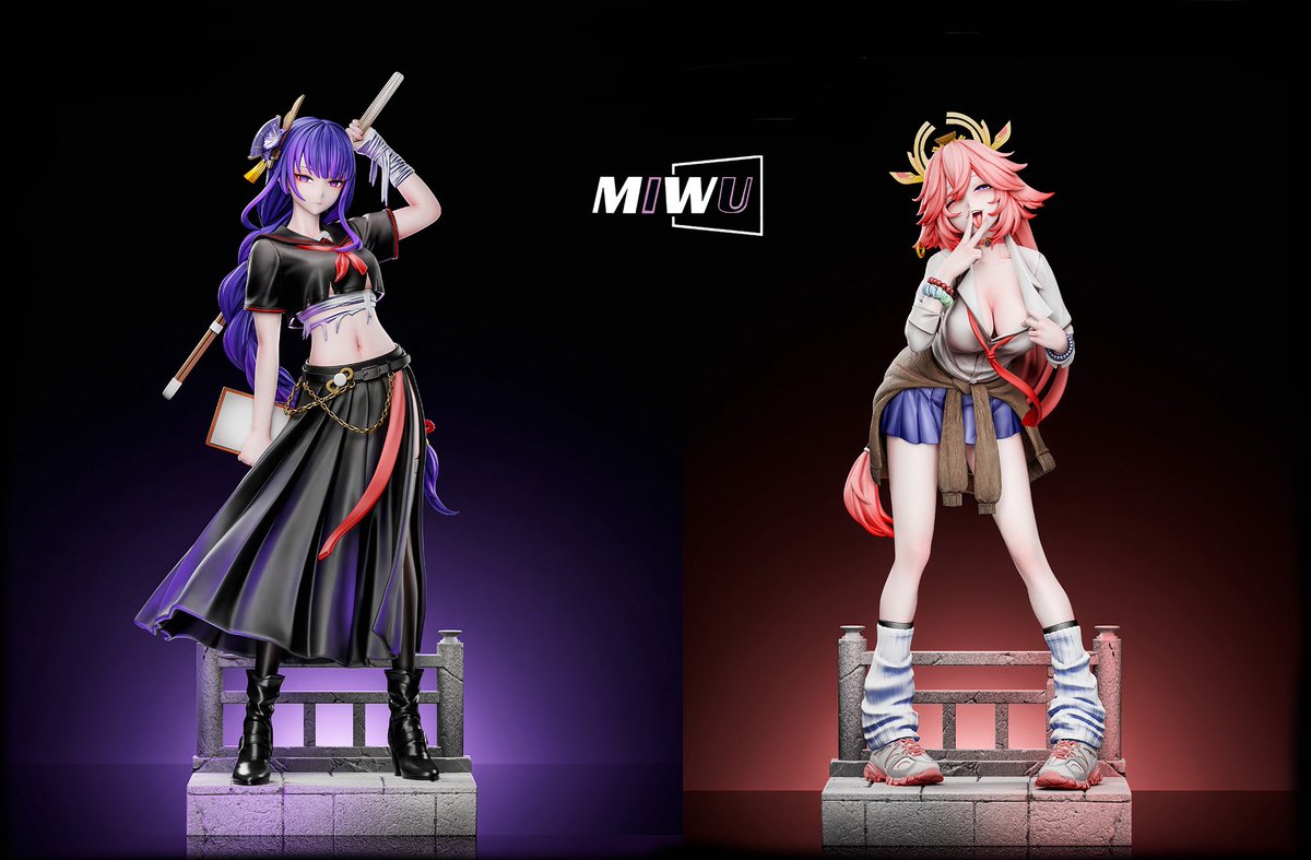 製作】MIWU Studio 【商品】雷電将軍 × 八重神子 【サイズ】 雷電将軍