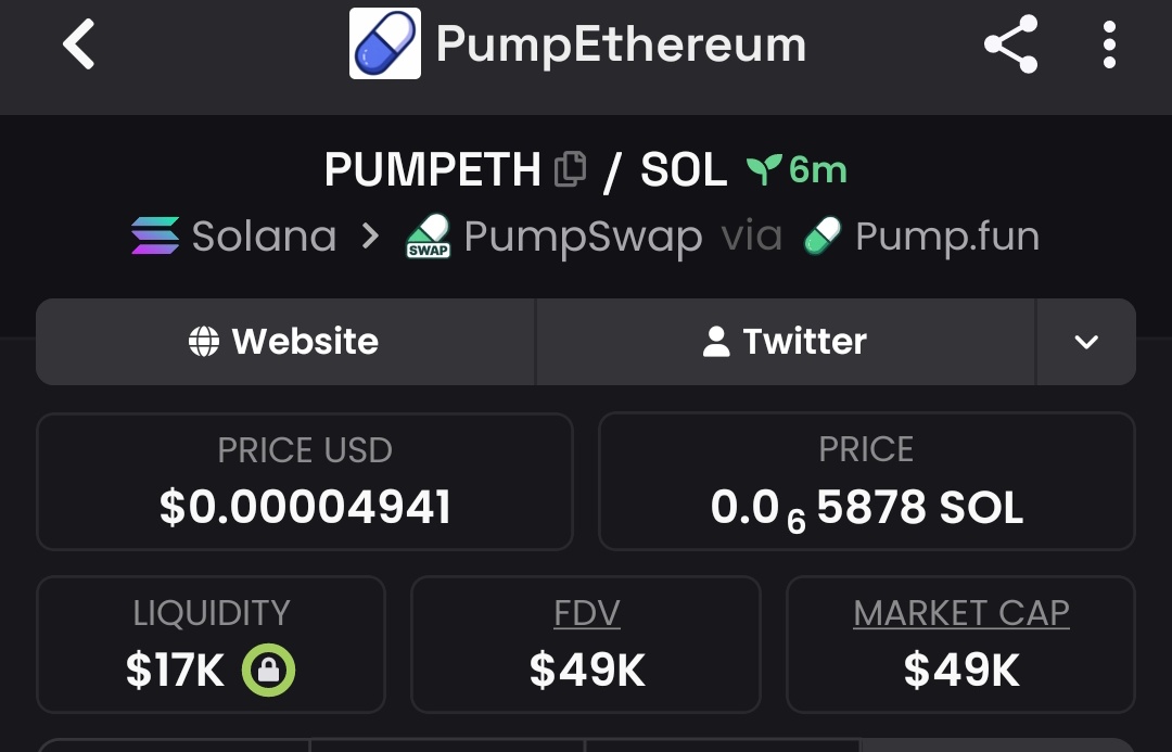 Raghavak0nSol's tweet photo. New Launch Alert 🔆🔆🔆
$PUMPETH is the ticker
MCAP: $49K
CA:
Bu3KiG1Cfwmca7pLL9xr4h77JobW6Ckdek5KrcYuhBWQ
#SOL #PUMPETH #MEMECOINDADDY https://t.co/Sa2gfkeeSd