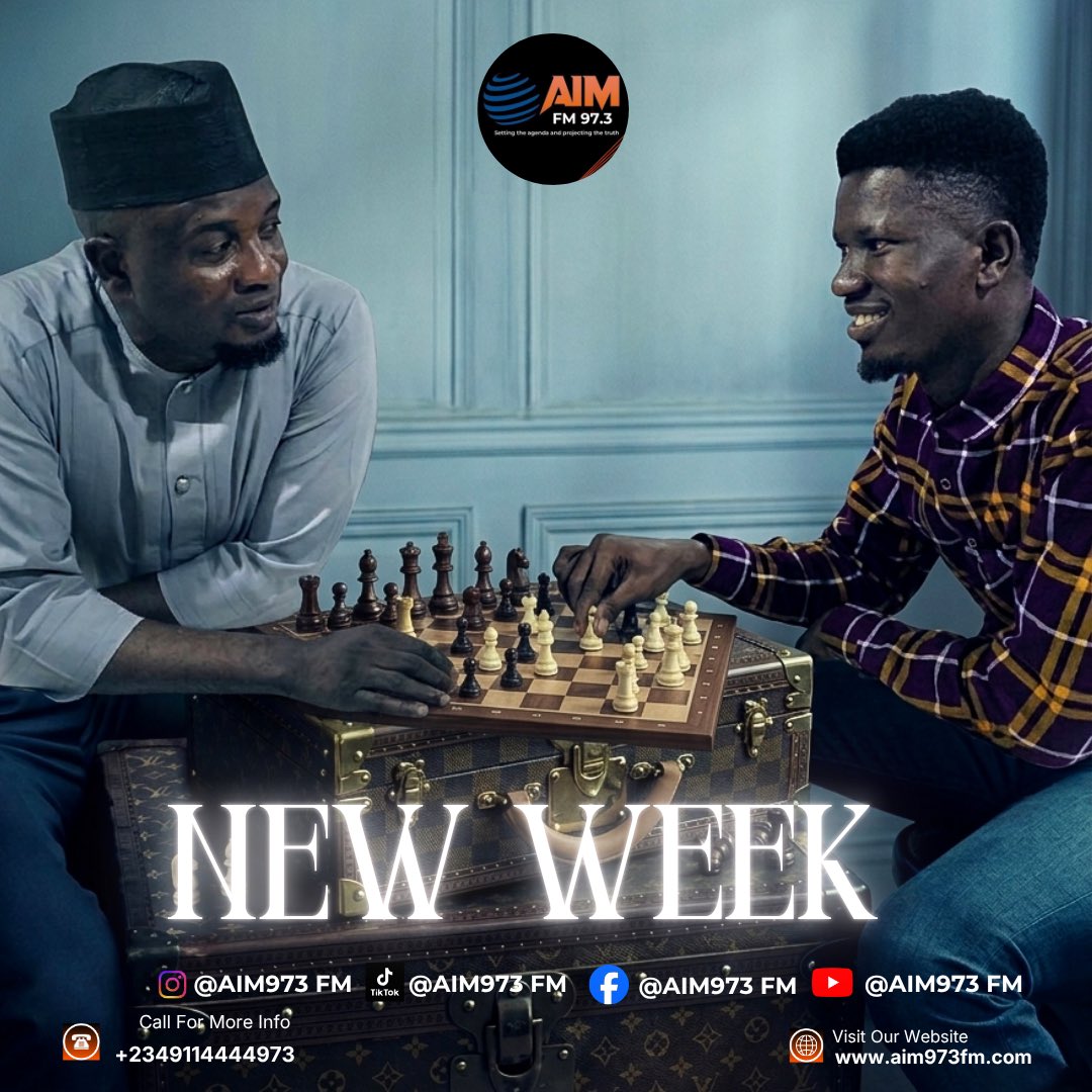 aimfmtv's tweet photo. Life is a chessboard—make every move count this week.

#AIMFM #mondayvibes #ibadan #SportsNews #Apete @top https://t.co/2t89JHilk9
