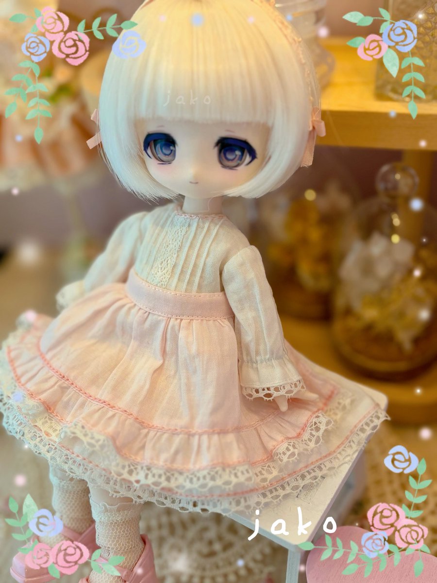 jyako30's tweet photo. ボニバニ6サイズのお洋服完成～！
カチューシャと靴下もセット予定です👗
#ボニーバニー6
 #兎の夢匣　#Come4free https://t.co/lpQRgdCDk6