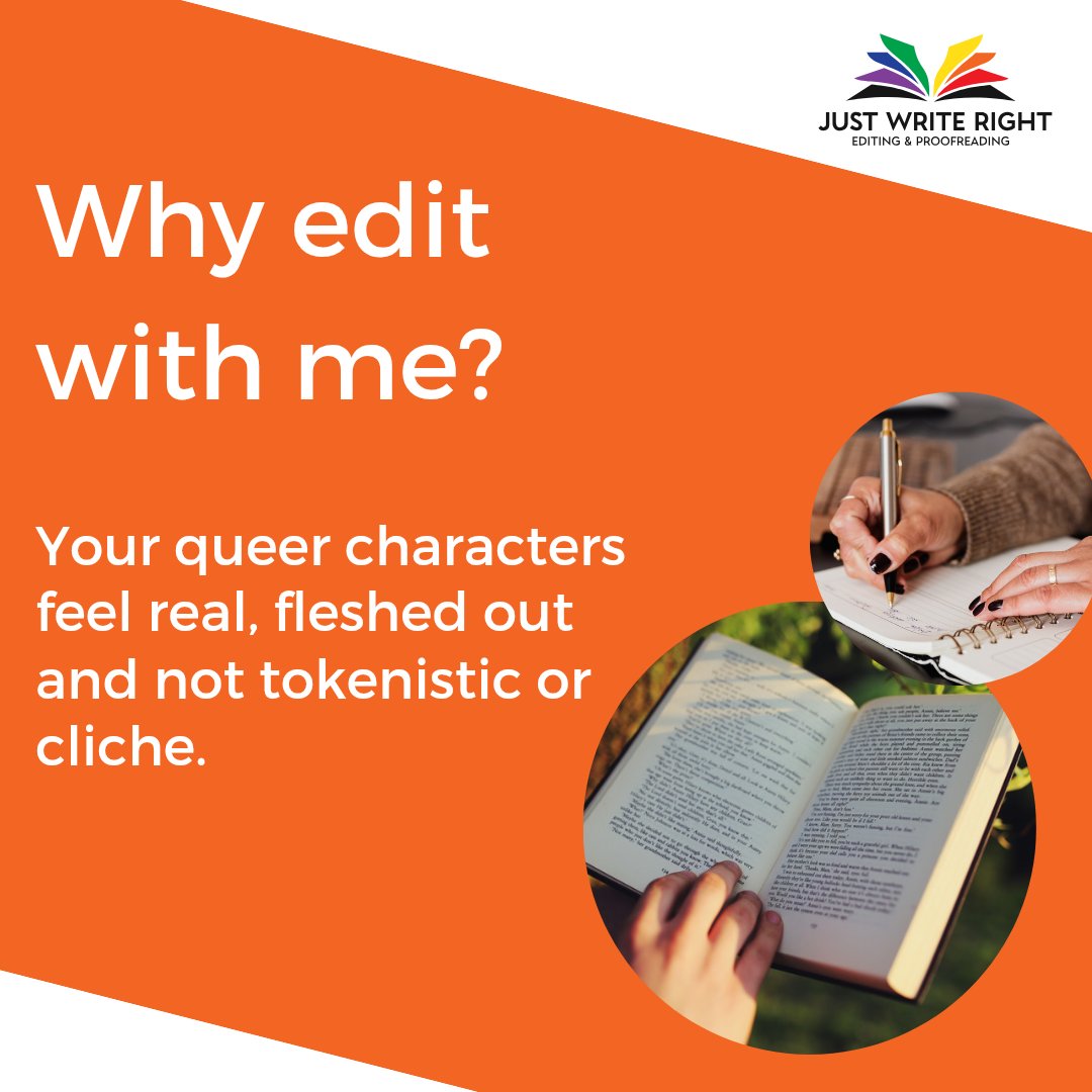 JustWriteRight's tweet photo. 📖 Why choose me as your editor?

✅ You want a book that your readers engage with
✅ You want a book that readers can't stop reading 
✅ You want characters that readers fall in love with

Find out about working with me through a free sample edit. Visit https://t.co/RRKMJuVs2Y https://t.co/kAB0ITj8nE