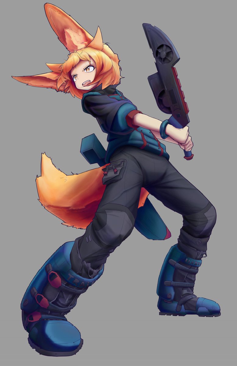 ikino_dariko's tweet image. I messed up with the render (&amp;gt;_&amp;lt;)
#fox #ocart