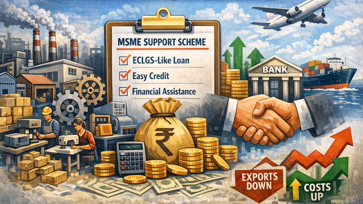 SumedhaFiscal's tweet image. The MSME Ministry is considering a new credit scheme similar to ECLGS to assist businesses impacted by the West Asia crisis, offering financial support for recovery.

Read more: buff.ly/Tb9Sa1T @knnindia 

#MSME #FinancialSupport #CreditScheme #EconomicStability