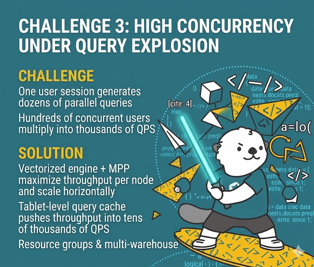 StarRocksLabs's tweet image. Traditional analytical databases weren’t built for AI agent workloads.

Here are 5 common challenges teams face today — and how StarRocks helps solve them.

Learn more: starrocks.io/blog/designing…

#AgenticAnalytics #RealTimeAnalytics #AgenticAI