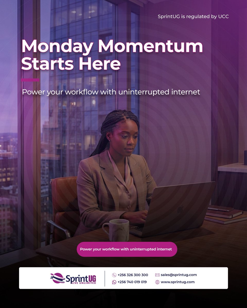 SprintUg's tweet image. Start your week with seamless business connectivity, providing  secure, high-speed, and dedicated connections across all your locations. 

Contact us today and keep your business running without interruptions!

#SprintUG #MPLSVPN #BusinessConnectivity