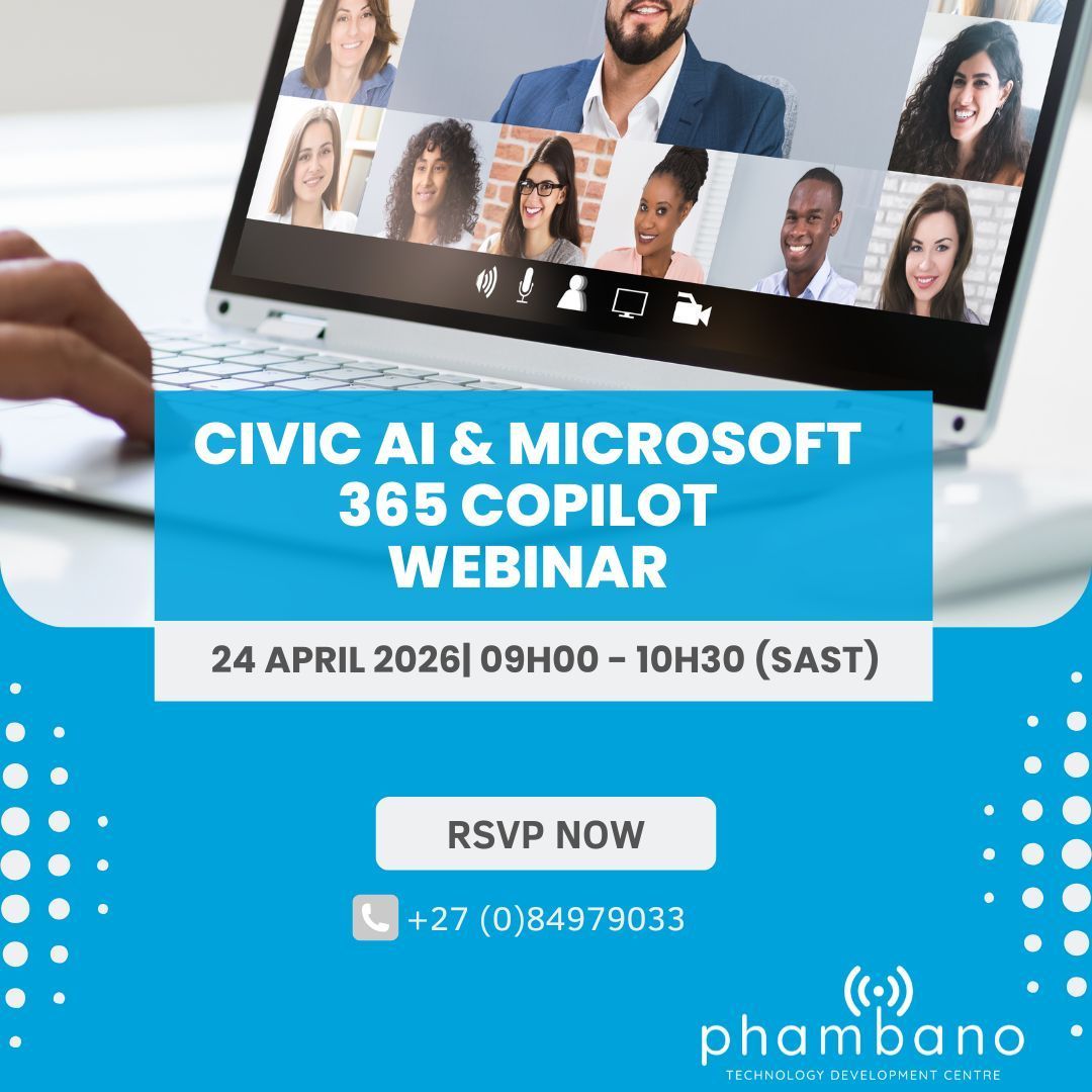 PhambanoTech's tweet image. 🚀 Unlock smarter fundraising with AI!
Join our webinar on 24 April | 9:00–10:30 AM to learn how Civic AI &amp;amp; Microsoft 365 Copilot can empower nonprofits.

👉 RSVP: buff.ly/aUYzNhS 

#CivicAI #AIForGood #MicrosoftCopilot #NPOs #PhambanoTech