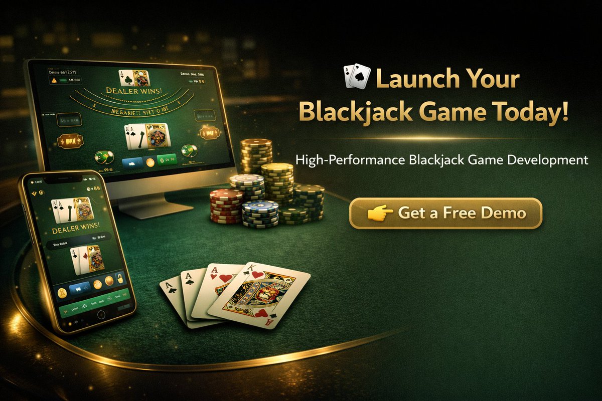 Metaprolane_'s tweet image. 🃏 Launch your own Blackjack Game today!
✨ Custom features | 🎨 Smooth UI/UX | 🔒 Scalable &amp;amp; secure
We build casino games that engage &amp;amp; win. 🏆
👉 metaprolane.com
#BlackjackGame #GameDev #CasinoGames #MobileGaming