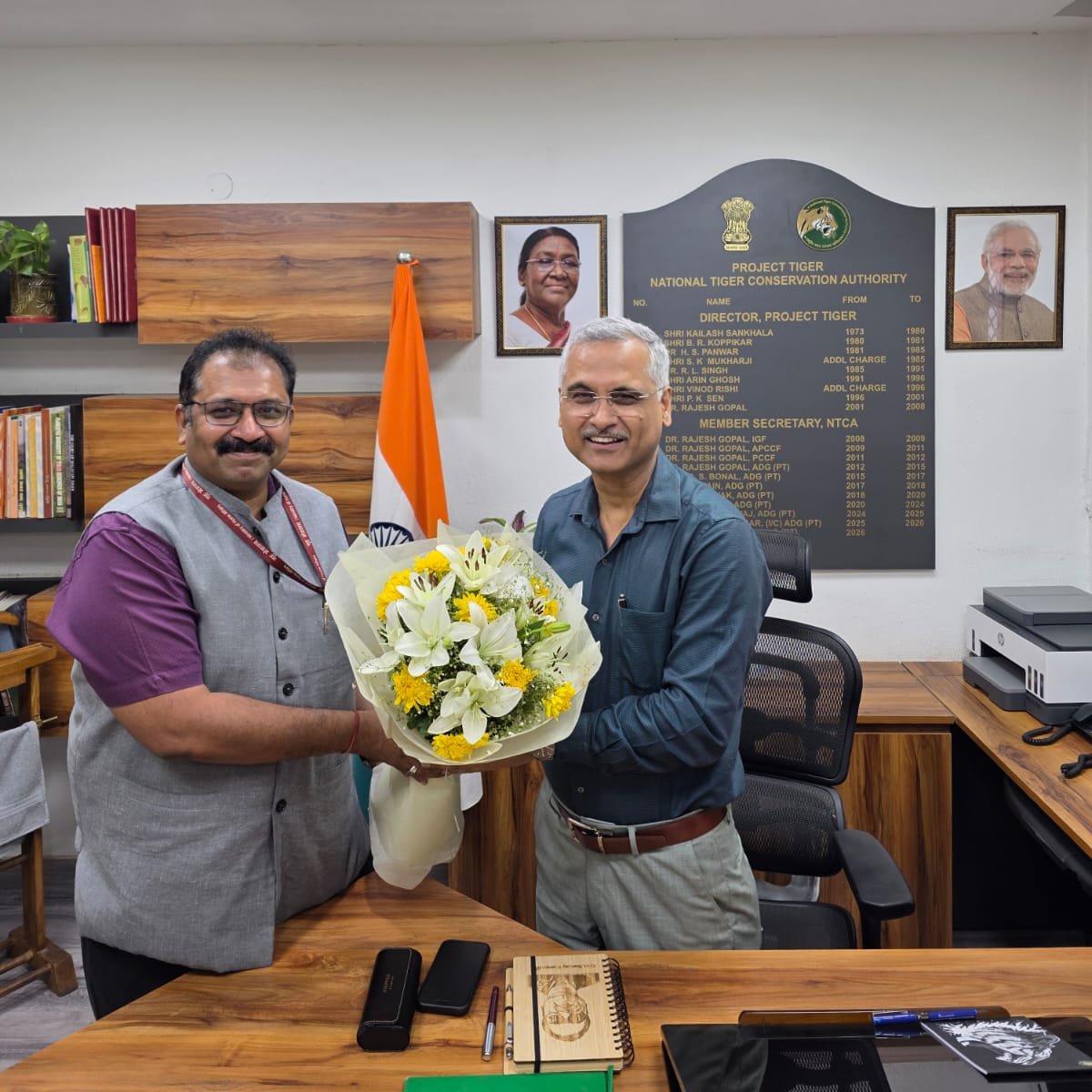 ntca_india's tweet photo. The NTCA welcomes Shri Sanjay Kumar, IFS, on assuming charge as Additional Director General (Project Tiger) & Member Secretary, NTCA.

With earlier experience in NTCA as AIG & DIG, he has been closely associated with national-level planning, monitoring protocols, and coordination for the conservation and protection of tigers in the country. He also served as Deputy Director, and subsequently, as Field Director, Dudhwa Tiger Reserve, where he contributed to strengthening on-ground protection, species recovery efforts, habitat management, and implementation of key conservation initiatives in the field.

NTCA looks forward to his guidance in strengthening ongoing efforts towards effective and science-led tiger conservation in the country.

#NTCA #AmritKaalKaTigerVision2047
@PMOIndia @moefcc @MSTrIPES @wii_india @PIB_India @EnvironmentPib @IBCA_official @Unitedfortigers