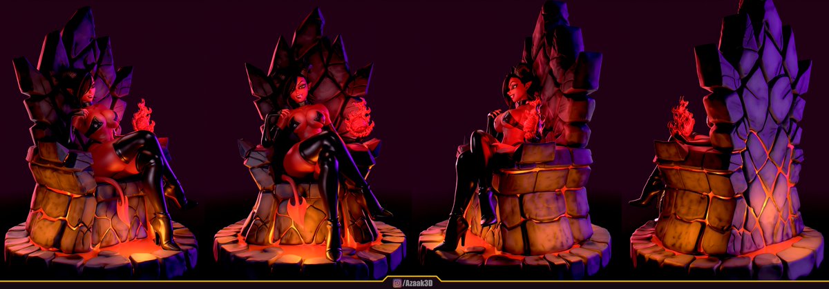 azaak3d's tweet photo. Renders of the final result of the Hell Vixens #DemonGirl!!!

Hope you like it as much as I do!!

Reward of this month along with 3 more figures (#April #ONeil (TMNT), #Aqua (Konosuba) and Korra(Avatar)!!

https://t.co/VxU03WWYJO https://t.co/vtEYCZQGiN