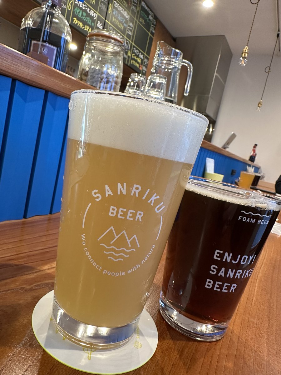 🥂🥂乾杯🥂🥂

17日（金）に、三陸ブルーイング・カンパニー合同会社が、キャッセン大船渡内で醸造した、大船渡産クラフトビールのお披露目がありました🎉

是非、足を運び、三陸の魅力を味わってください🥂

皆さんに合った「美味い」に出会うことが出来ます🙌

商工企業課

#大船渡 ＃クラフトビール