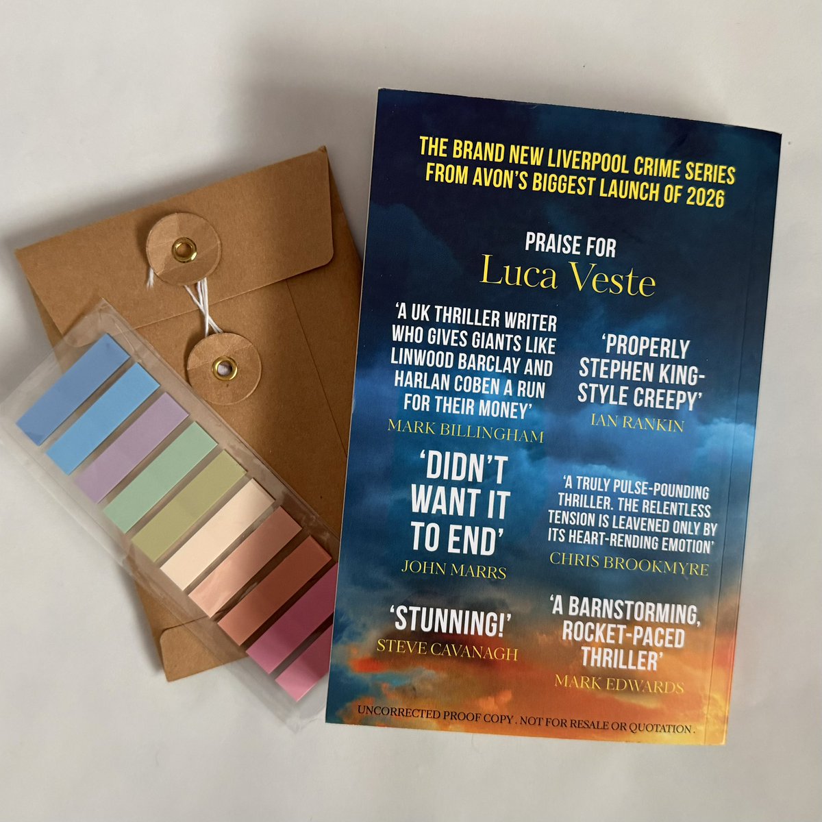 shonaholmes23's tweet image. 🔦📖2026 BOOK SPOTLIGHT📖🔦

Another #ProofPreview for an upcoming June release that I think will be a popular one!

#LiarLiar by @LucaVeste @AvonBooksUK is released 4 June, and is the first in a new crime series 

Read More 🔗 tinyurl.com/bdhsd67z

#BookTwitter