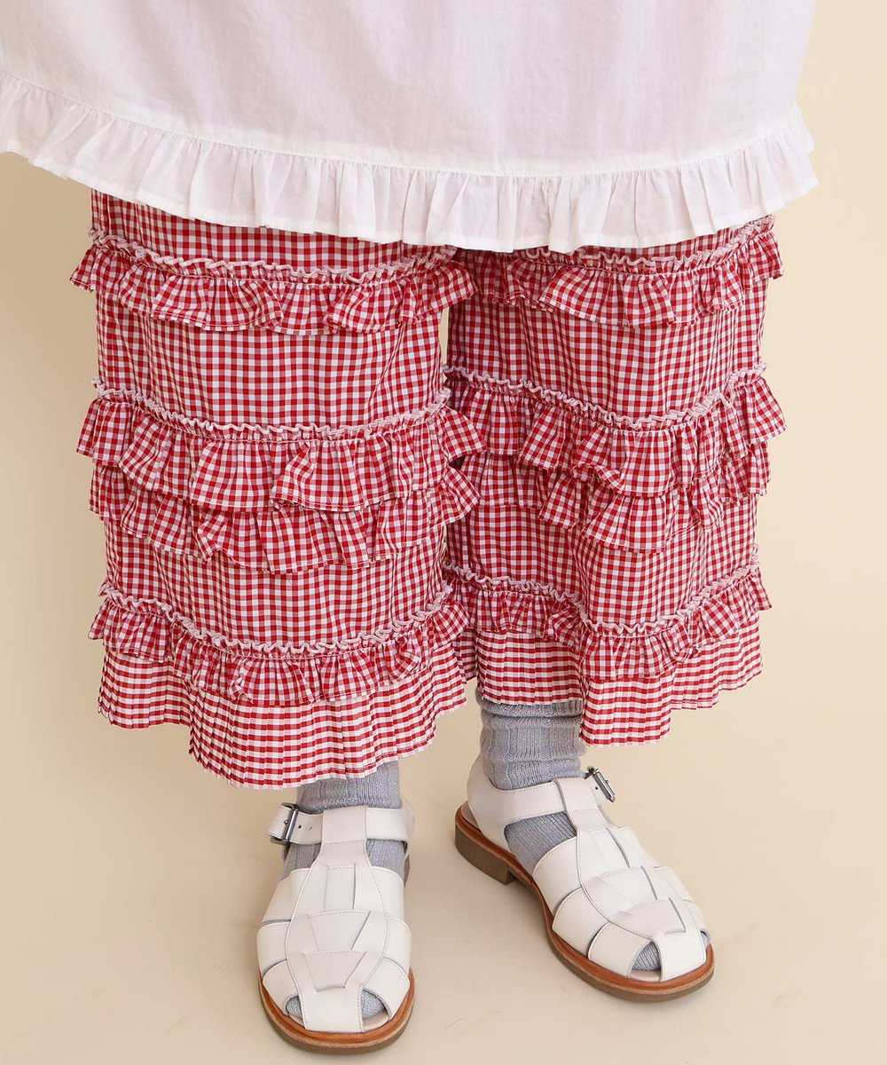 fig London デコパンツ ホワイト 新品 スッキリとした腰まわり、裾にかけてワイドなシルエット“KHUFU デニム