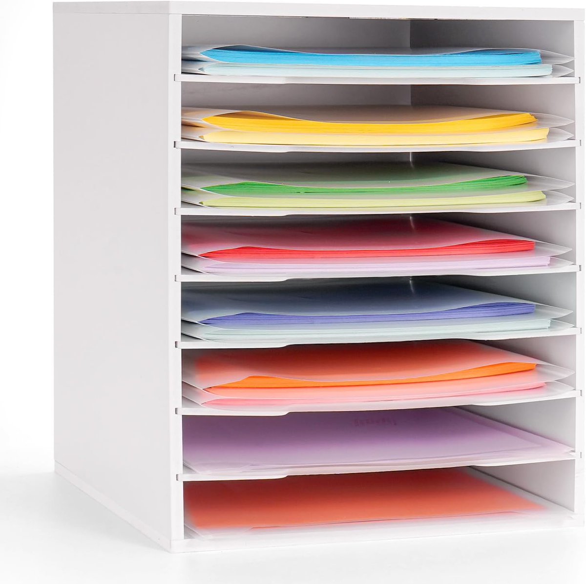 Sanfurney's tweet photo. 12x12 scrapbook paper storage just got easier.Krafetto 8-slot desktop paper organizer rack.Sort documents, craft paper &amp; storage pouches.Great for home, office &amp; school use.Clean desk = clear mind.#Organization #DeskSetup #CraftStorage #OfficeHacks #FileOrganizer https://t.co/nqkQAX4r6H