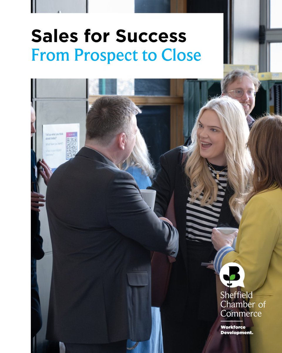 sheffchamber's tweet image. Do you have the skills and confidence to close that all-important sale?

Sales for Success is here to help.

🗓️ 30th April
⏰ 9:30am
📍 Sheffield Chamber

Book now 👉 bit.ly/3O72Cyo 

#sales #training #learning #sheffieldbusiness