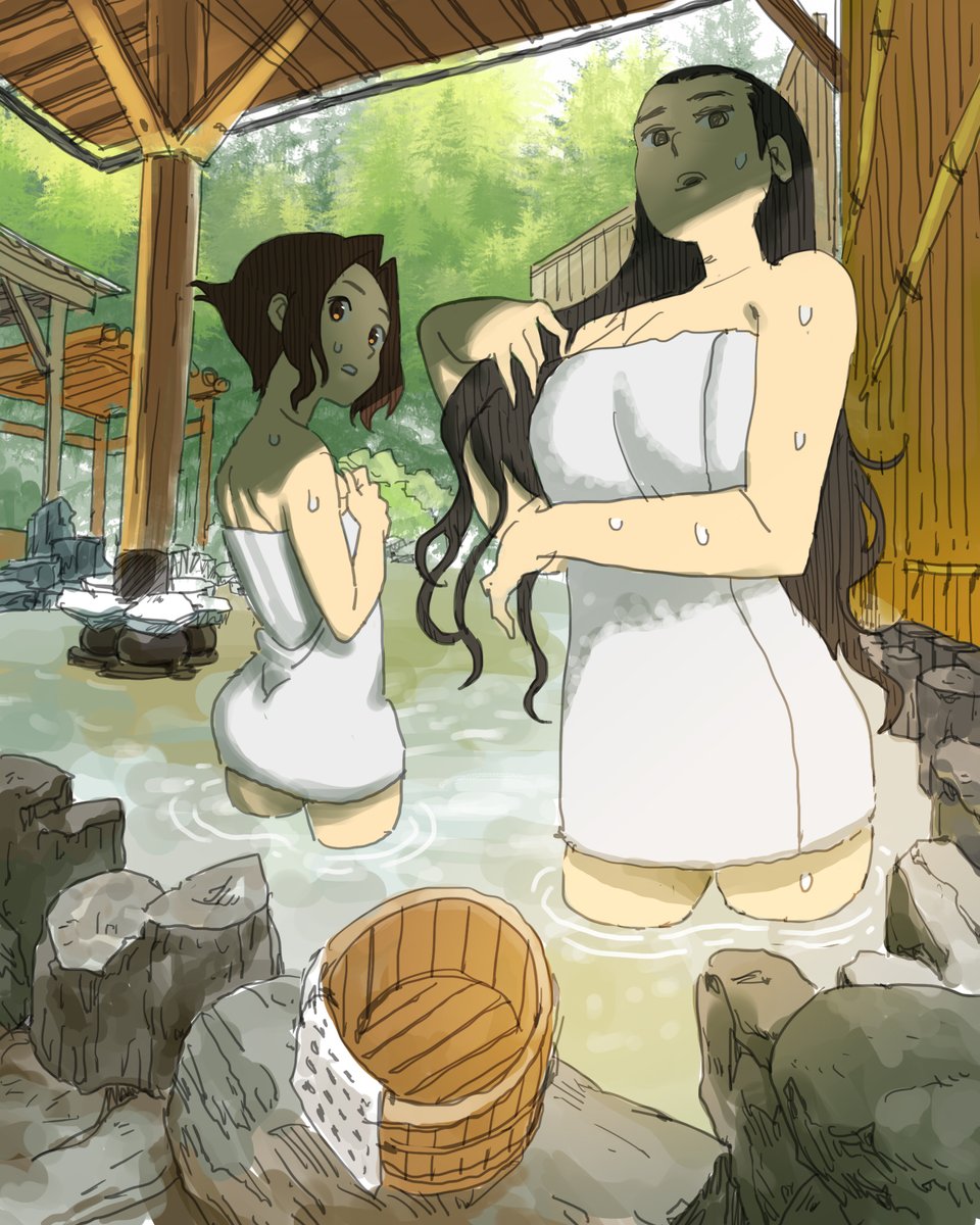 Percro83's tweet photo. <Rival school>

#hotspring #hinata #chairperson https://t.co/QUZlu80A7x