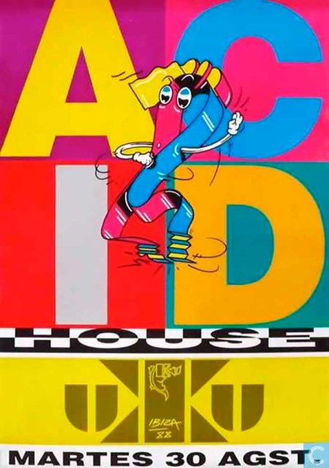 RevivalNoventas's tweet image. KU Ibiza poster - Acid House Party - 1988 

#oldskool #rave #80s #90s #acidhouse