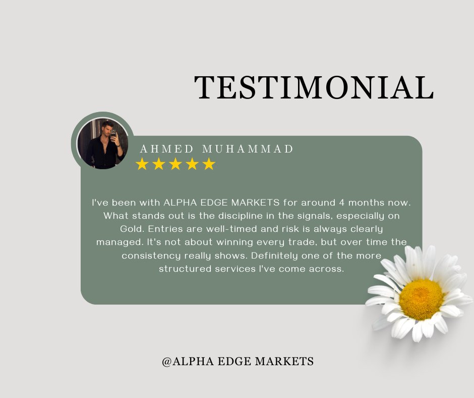 avniarora06's tweet image. Grateful for the trust, Ahmed.
At Alpha Edge Markets, we don’t chase hype , we build consistency, precision, and long-term results.
Excellence is the standard. 

If you want to join link in bio 

#CommunityJoy #thankyou #trading #client #feedback #testimonial #RealSportingCádiz