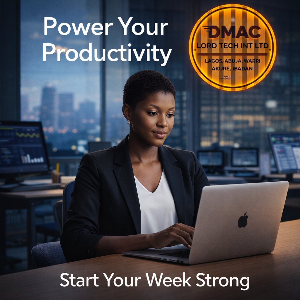 D_mac_lord's tweet photo. Monday Motivation!
Is your MacBook powering your productivity or slowing you down?
Start your week strong with DMac Lord! Expert repairs & diagnostics to keep your tech at peak performance.
DM for a FREE diagnostic!
#DMacLord #MacBookProductivity #MondayMotivation #NigeriaTech