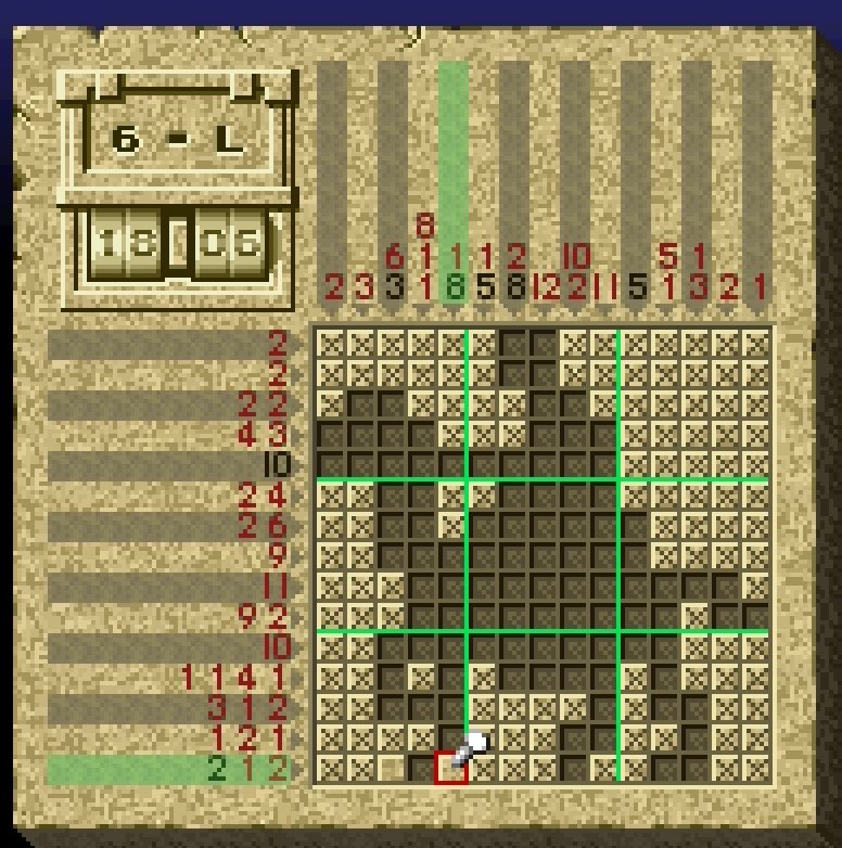 moonuhsp's tweet image. Today’s picross 72/300
Difficulty 7/10
Time 11:55
#snes #sfc #puzzle