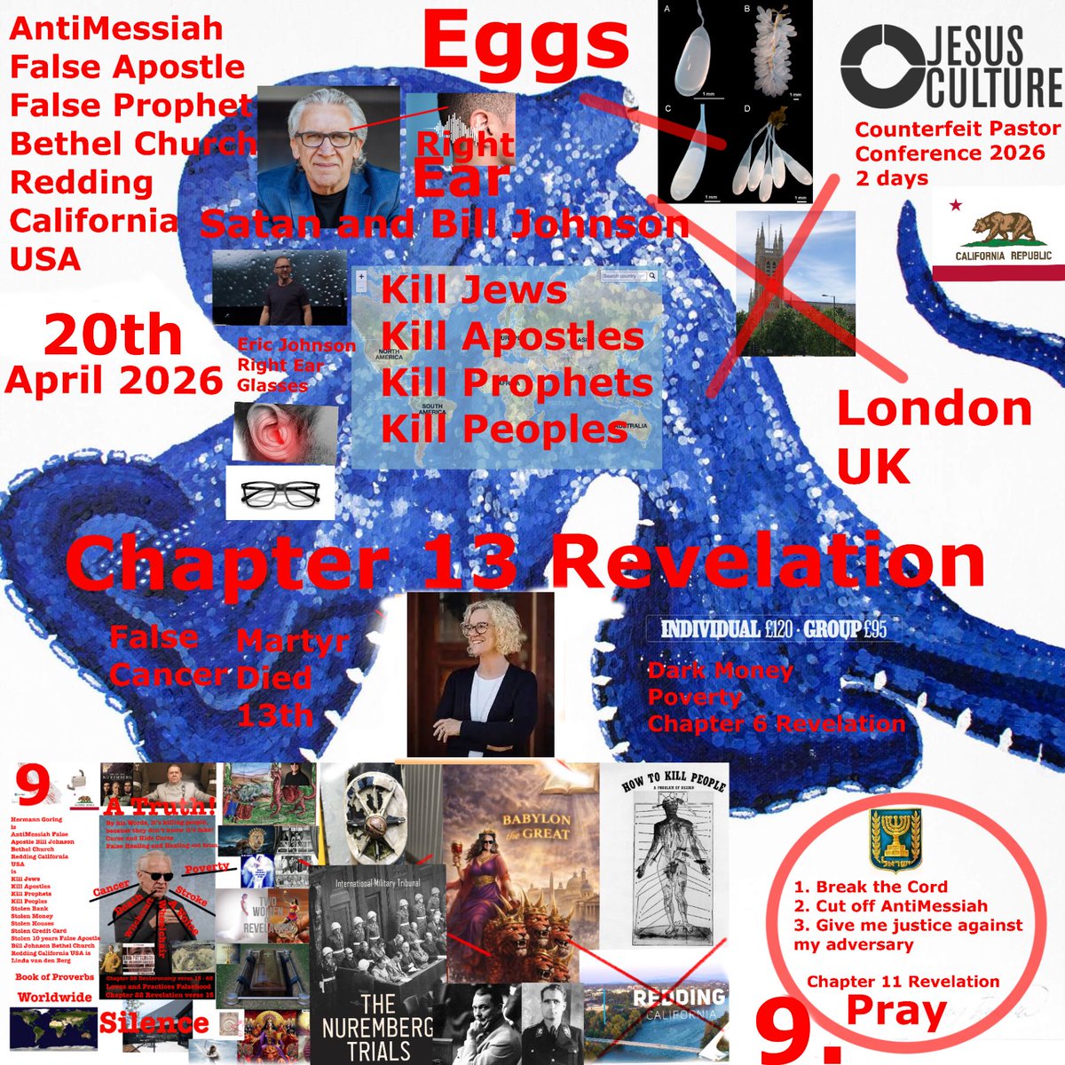 Lindavande55881's tweet image. Truth and Pray #SatanandBillJohnsonMinistriesUSA #Thirteen #Nine #FalseCancer #MartyrBeniJohnson13thDied #13Revelation #6Revelation #11Revelation #KillJews #KillApostles #KillProphets #KillPeopleWorldwide