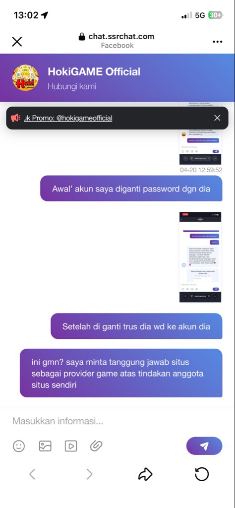 FuCk_KinG_07's tweet photo. @Hokigameoffcial Tuh gada tanggung jawabnya situs apaan dah https://t.co/N3JqmgfJ3J