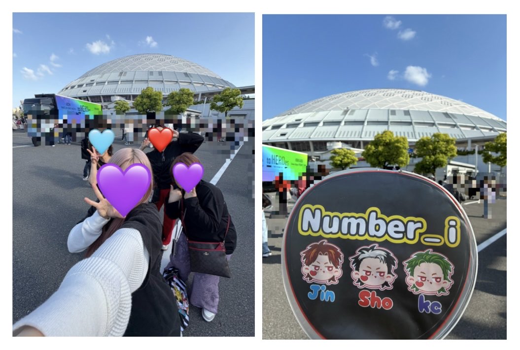 tae_sho_ni's tweet image. 到着🩵❤️💜
初日ぶちかましてきます‼️

#to HEROes
#バンテリンドーム
#Number_i