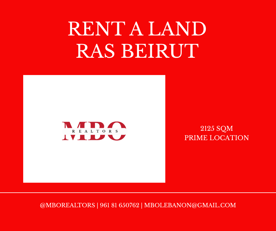 MBOREALTORS's tweet photo. RENT A LAND in #Beirut Prime location for a hypermarket, sports academy, retail, automotive, and many more businesses. https://t.co/hTvmXTxNkQ