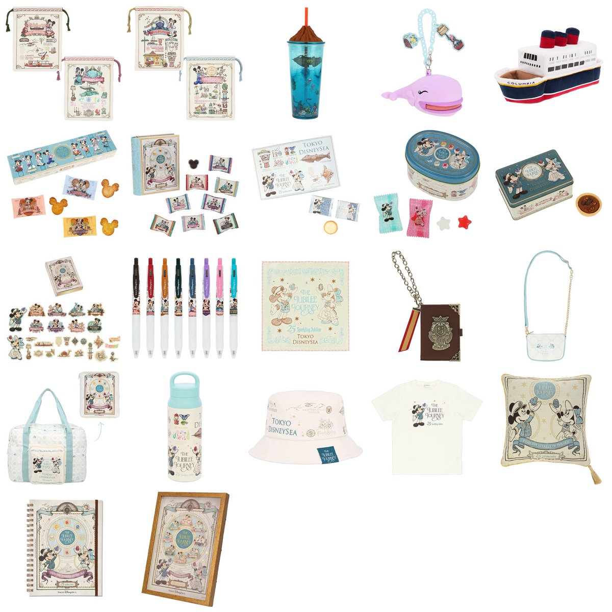 5月25日より、エンポーリオにて東京ディズニーシーにある８つのテーマポートの魅力や25年間の歴史がつまったグッズが販売されます。

tokyodisneyresort.jp/treasure/tds25…
#TDR_now #TDR__now #TDR_MD