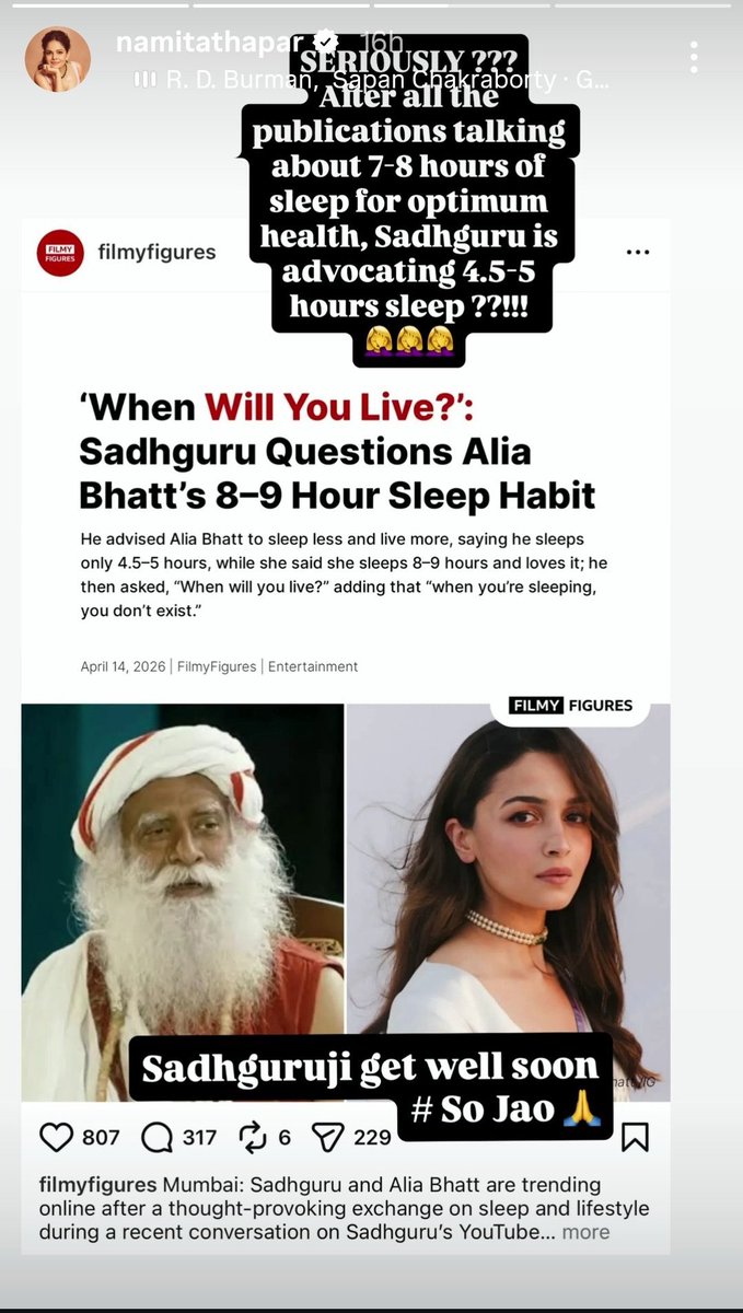 Selective outrage is always telling. When <a href="/namitathapar/">Namita</a> question spiritual leaders such as Sadhguru but remain silent on sensitive issues like halala, it naturally raises questions about consistency and intent.
Public commentary shouldn’t be one-sided, people are observing, and