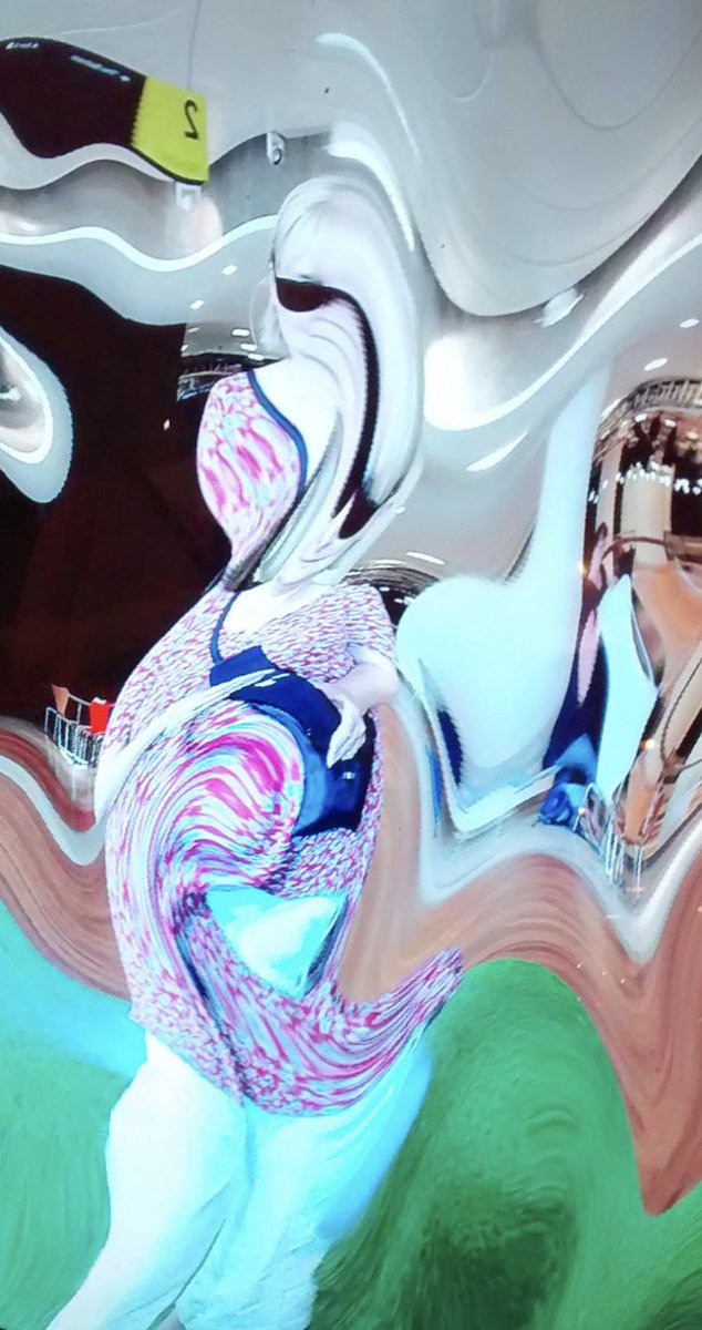 Tan321's tweet image. Struggled to choose for #OtherWorldly   A pic of my signed photo of #Ace #DoctorWho when I was working with her at #Comicon The #tardis in the middle of a display at the #ChelseaFlowerShow or a selfie of me in a distorted mirror. #DailyPictureTheme