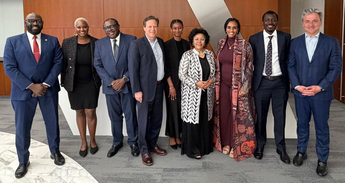 nardosbthomas's tweet photo. On the sidelines of the #SpringMeetings, I met with Mr. William Asiko, Senior Vice President of the Africa Regional Office @RockefellerFdn, to advance a shared vision for scaling Africa’s transformation through structured, investment-driven partnerships.
Our discussions focused on moving from strong strategic alignment to joint delivery—anchoring collaboration in project preparation, scaling bankable pipelines, and leveraging platforms such as the AUDA-NEPAD’s Heads of State and Government Orientation Committee (HSGOC) to drive coordinated implementation.
We also explored deepening collaboration on development finance, including strengthening Africa’s capacity to access climate finance and mobilising philanthropic capital to de-risk priority projects and accelerate execution at scale.
Africa’s transformation will be driven by partnerships that deliver—translating alignment into action, capital into projects, and ambition into measurable impact under #Agenda2063. With the Rockefeller Foundation, we are moving with purpose to scale impact, unlock investment, and accelerate delivery across the continent.