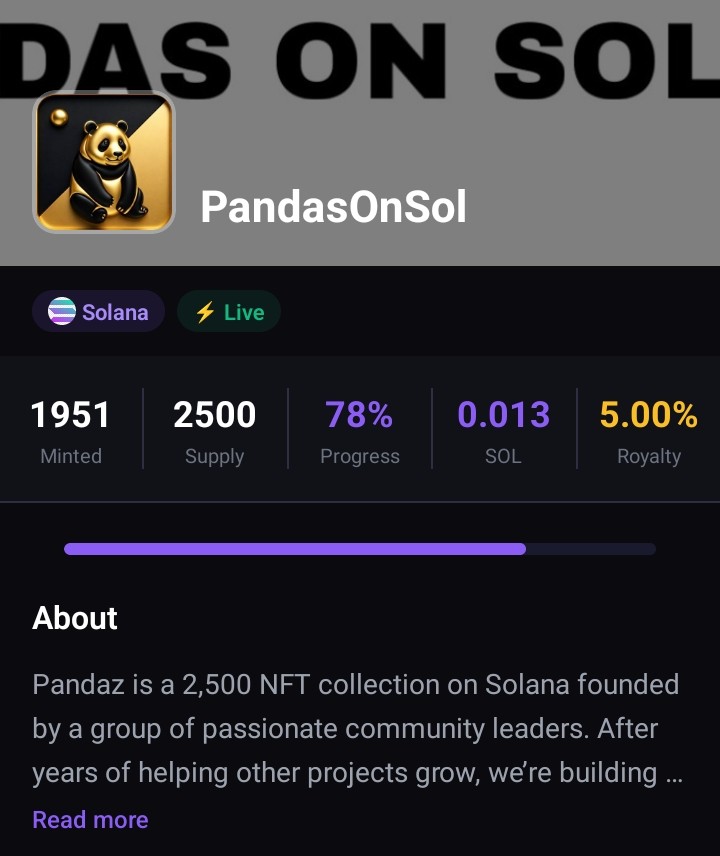 PANDAS ON SOL tweet media