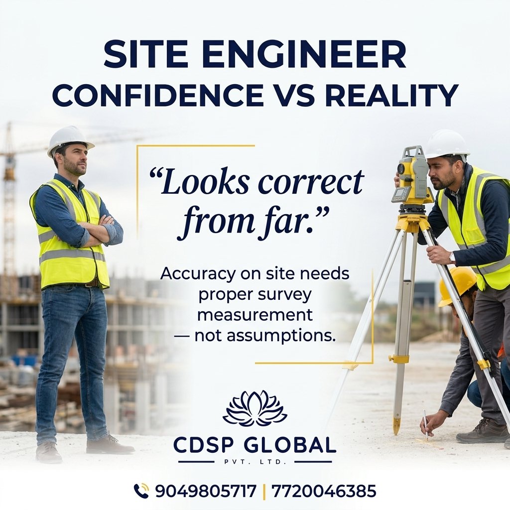 HightecE's tweet image. Looks correct from far ≠ correct on site.
Accurate survey prevents layout mistakes, disputes &amp;amp; costly rework.
Build with precision.
📞 9049805717 | 7720046385
#LandSurvey #ConstructionIndia #SiteSurvey #CDSPGlobal