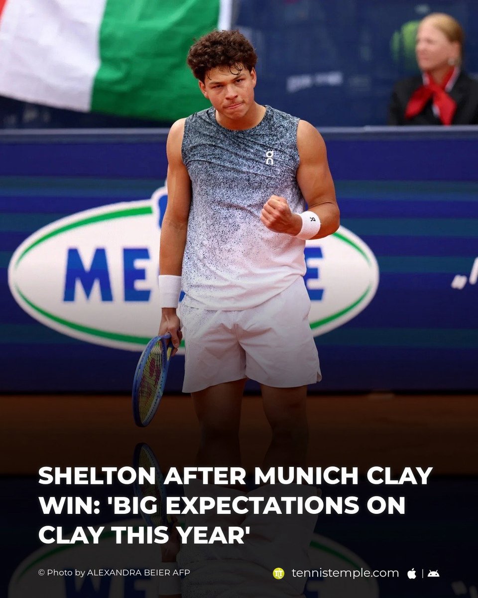 tennistemple_en's tweet image. Ben Shelton Strikes Gold on Clay, Beats Cobolli for Munich Title and Signals Threat to Shake Up Madrid, Rome, Roland-Garros #ATP500 #Munich #Shelton

🎾 w.tennistemple.com/6txaU