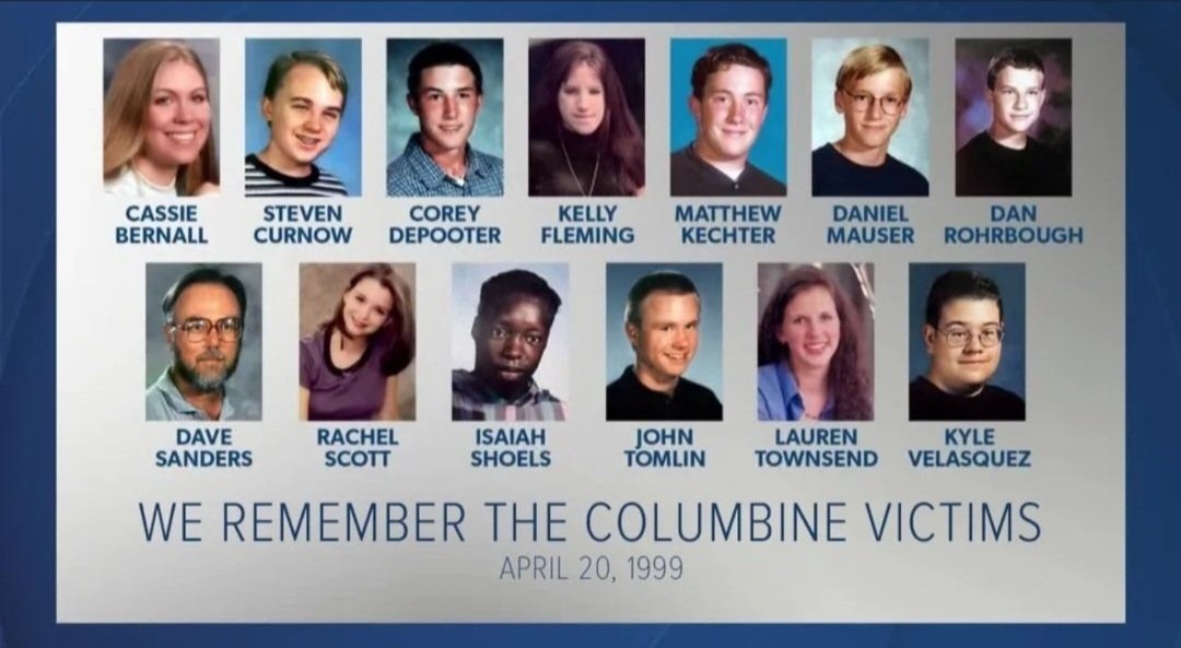 RochelleRickun's tweet photo. April 20, 1999, 27 yrs ago
#Columbine https://t.co/SylYzVmpZc