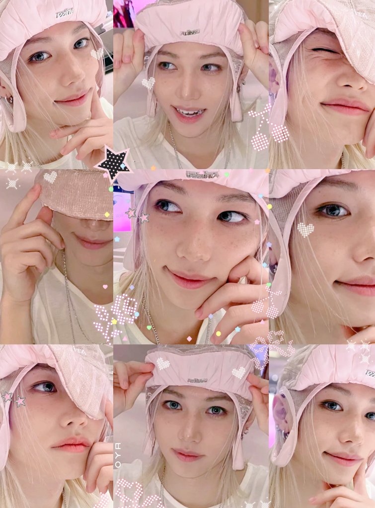 월요일에 이런 큐티 뽀짝 앙큼 셀카 
40장 건네주는 필릭스 에게 
깊은 감동과 무한의 고마움을 느끼다 🩷