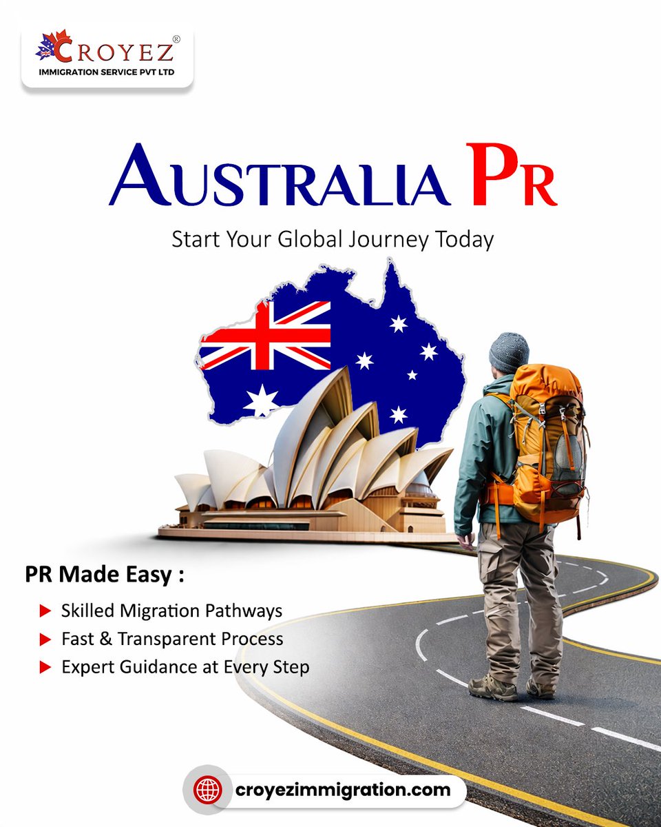 croyez_official's tweet image. Australia PR is your gateway to a better future 🇦🇺✨
Turn your dreams into reality with the right guidance and a smooth migration journey.
Start today and step into global opportunities with confidence.

#australiapr
#skilledmigration
#studyabroaddreams
#immigrationconsultant
