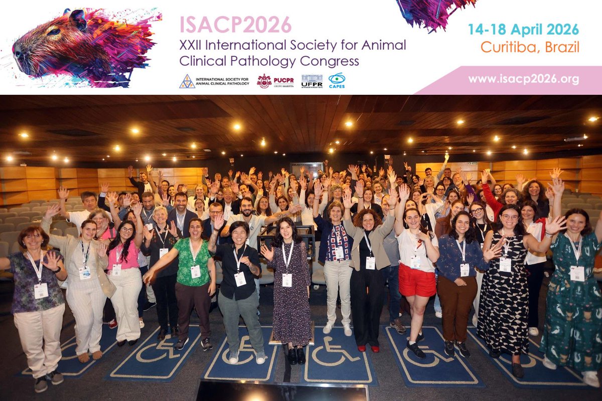 isacp2026's tweet image. As #ISACP2026 in Curitiba ends, thank you to all participants, speakers, moderators, attendees, sponsors &amp;amp; exhibitors for making it a success.

Until we meet again! 🐾

#AnimalClinicalPathology #ThankYou #Curitiba