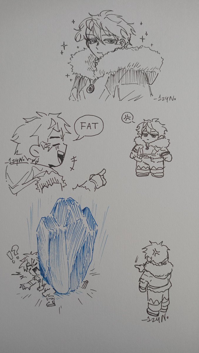 Blizzard: I'm not FAT.
#blice #Novbliz 

(angst nya nanti ya.)