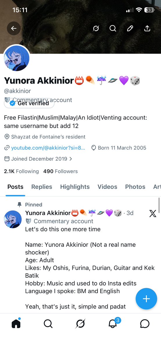 Yunora Akkinior📛☄️☔️🛸💜🎲 tweet media