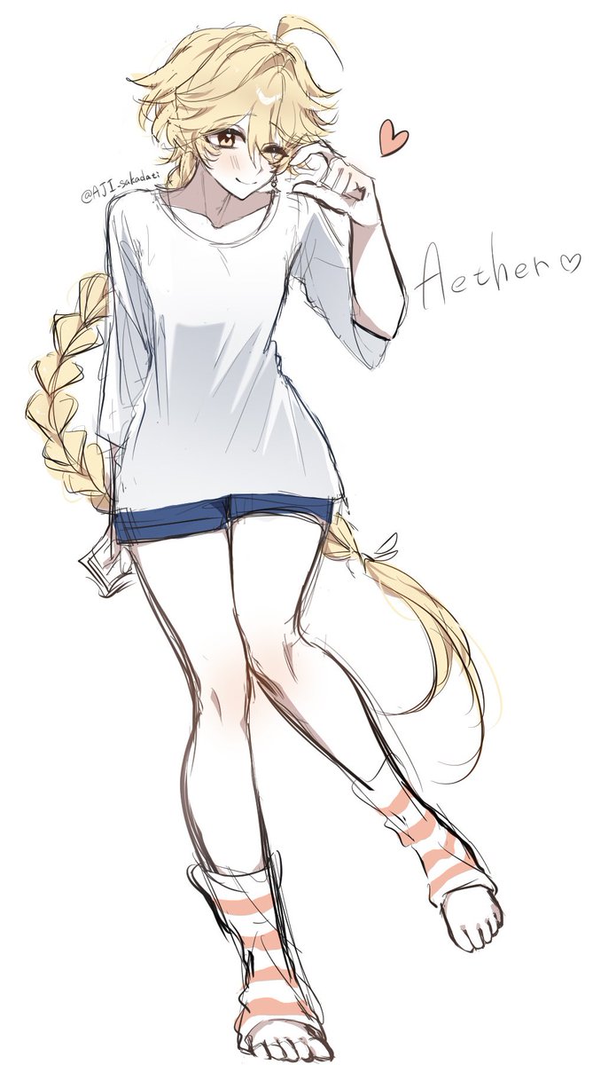 多分この後真顔で着替え始めるであろう⛅️くんのrkgk
#Aether #原神空