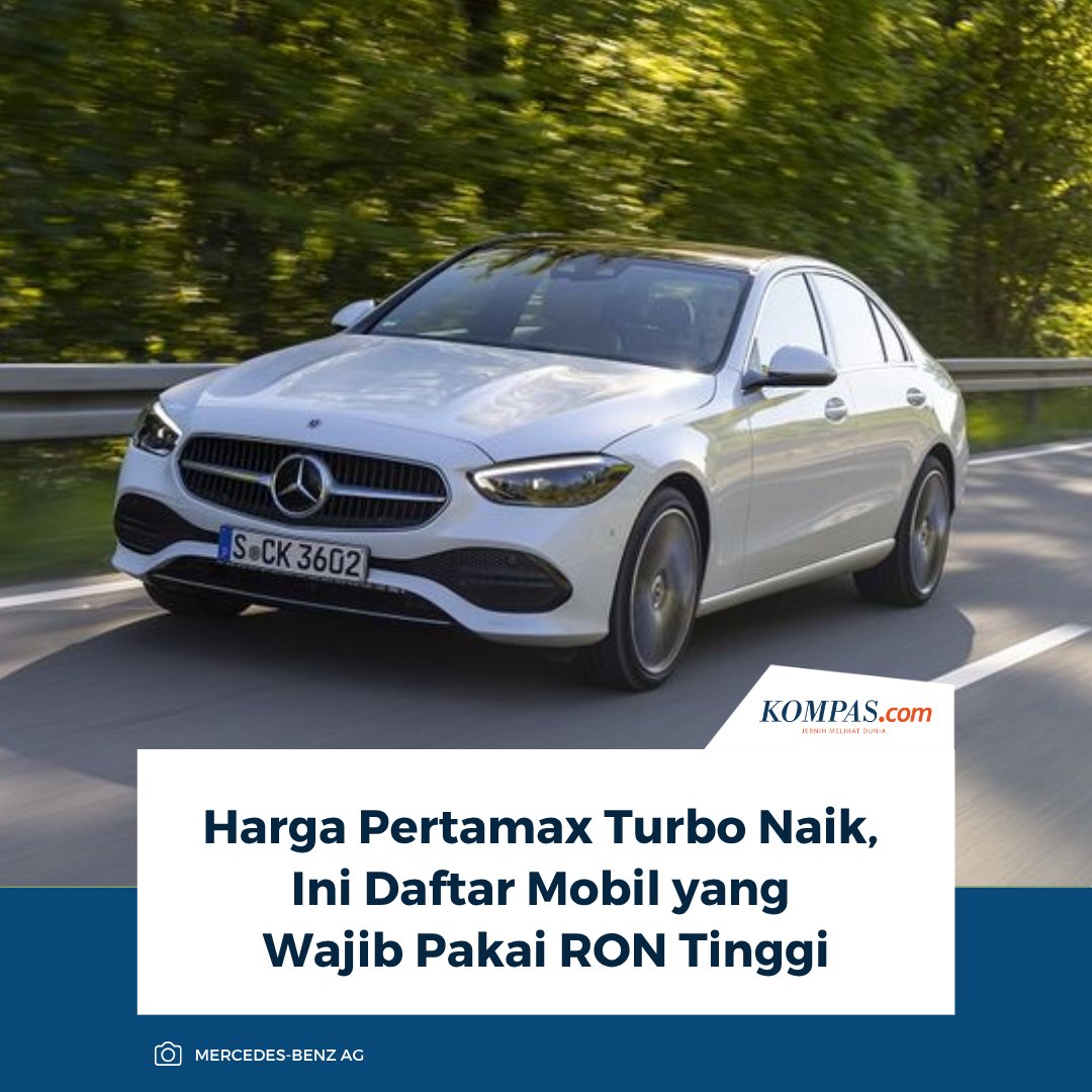kompascom's tweet image. Kenaikan harga Pertamax Turbo (RON 98) membuat sebagian pemilik mobil mempertimbangkan turun kelas bahan bakar, namun tidak semua kendaraan bisa melakukannya.

Baca Selengkapnya 👇🏻
otomotif.kompas.com/read/2026/04/2…

~NA #PertamaxTurbo #RON98 #BBM #Mobil