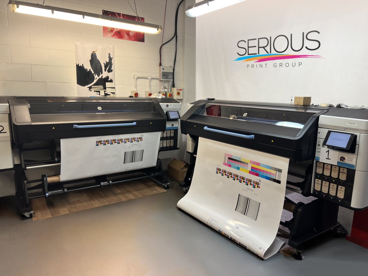 seriousprint's tweet image. Welcome to our newbies, 2 stunning HP730's higher quality and production performance, amazing bit's of kit.
Thanks to @perfectcolours the print factory guys for a sterling installation.
#wideformat #printing #graphics
