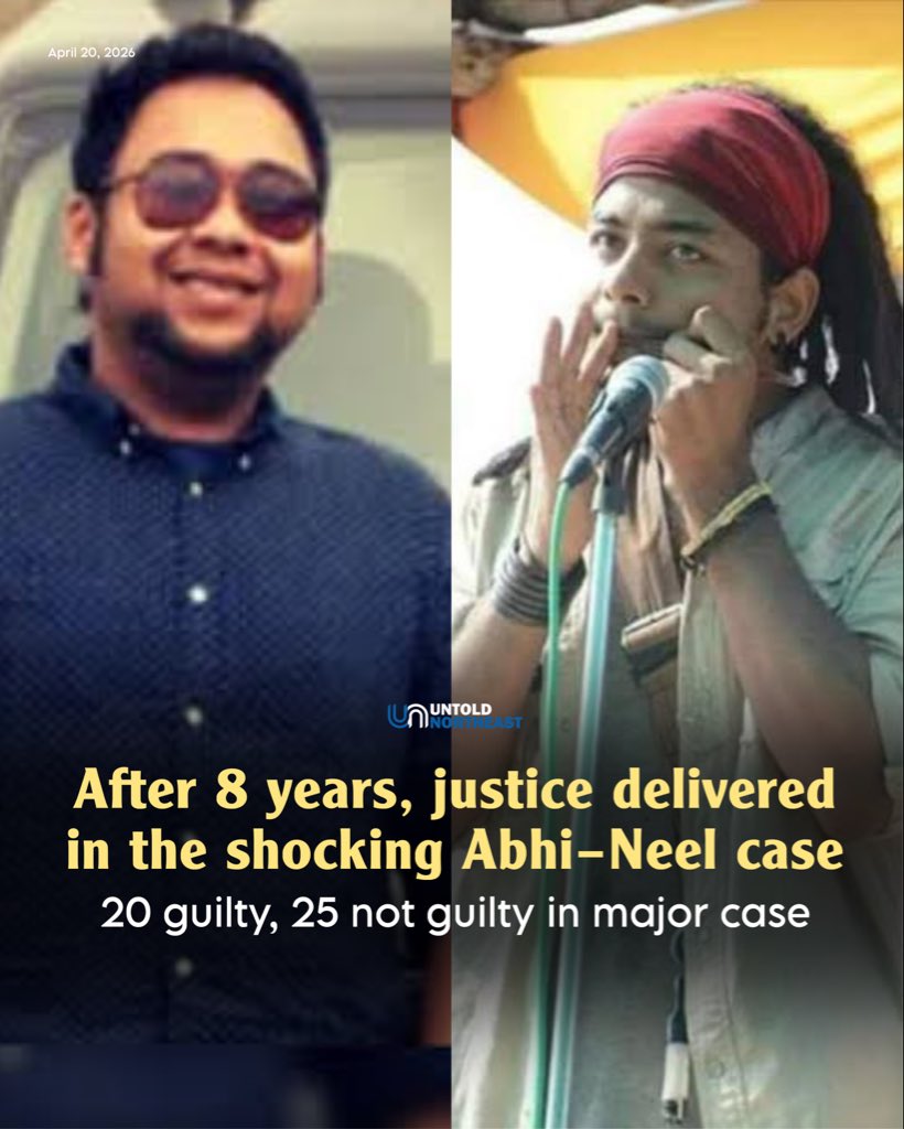 Untold_NE's tweet image. Out of 45 accused, 20 have been found guilty while 25 have been acquitted. The case, which dates back to June 8, 2018, had drawn widespread attention across the country. The court is set to announce the quantum of punishment on April 24.

#abhineel #untoldnortheast #karbianglong