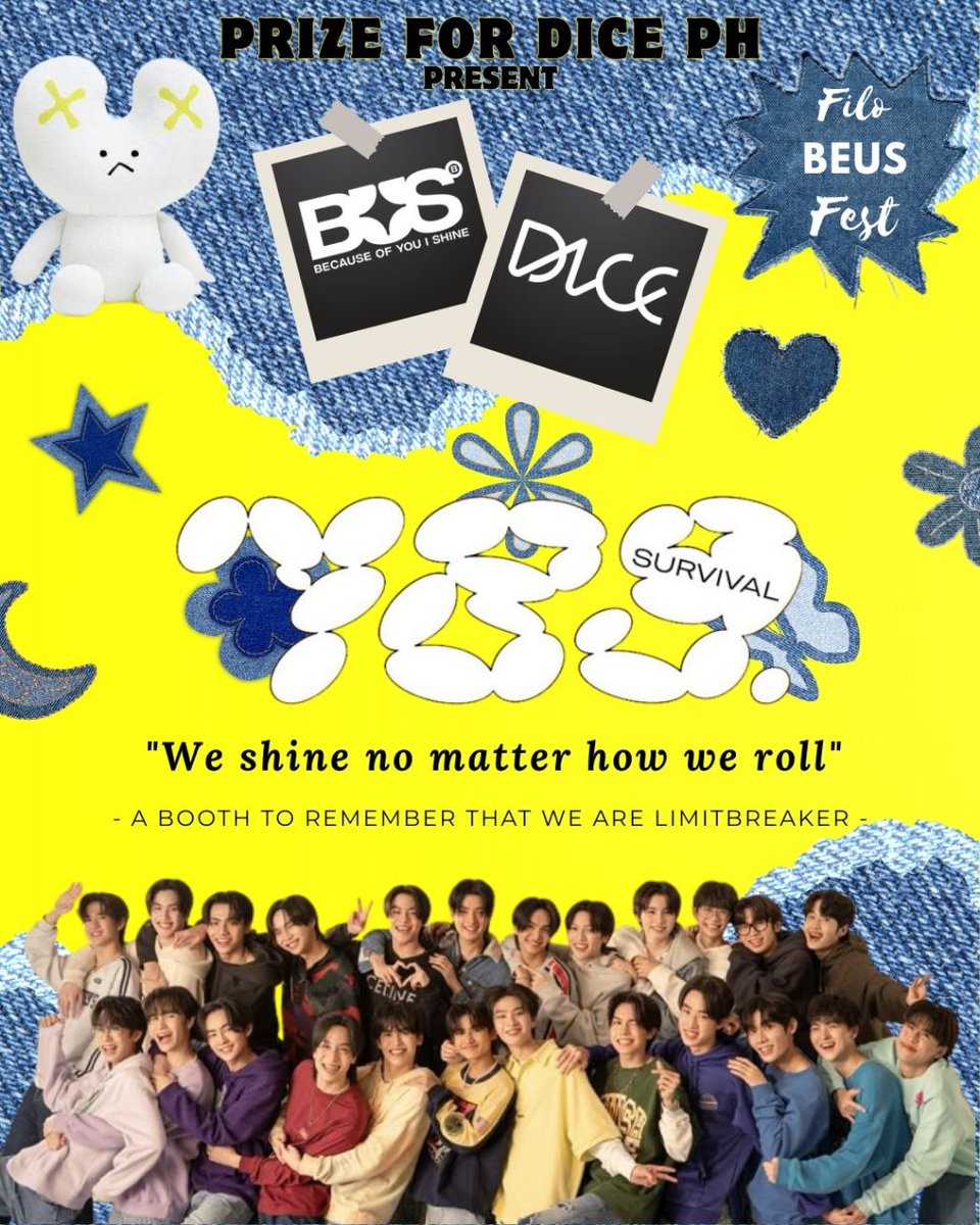 PRIZEforDICEPH's tweet photo. Roll the dice and shine with us!
Join us at Filo BeUs Fest with our 789Survival themed booth.
Let’s bring back the memories on how these 24 Dreamers started their journey toward their success today.
See you there!
@BEUSphilippines
@BUS_SONRAY
@DICE_SONRAY
#DicePH
#BeusPH https://t.co/u3l72wE5pT