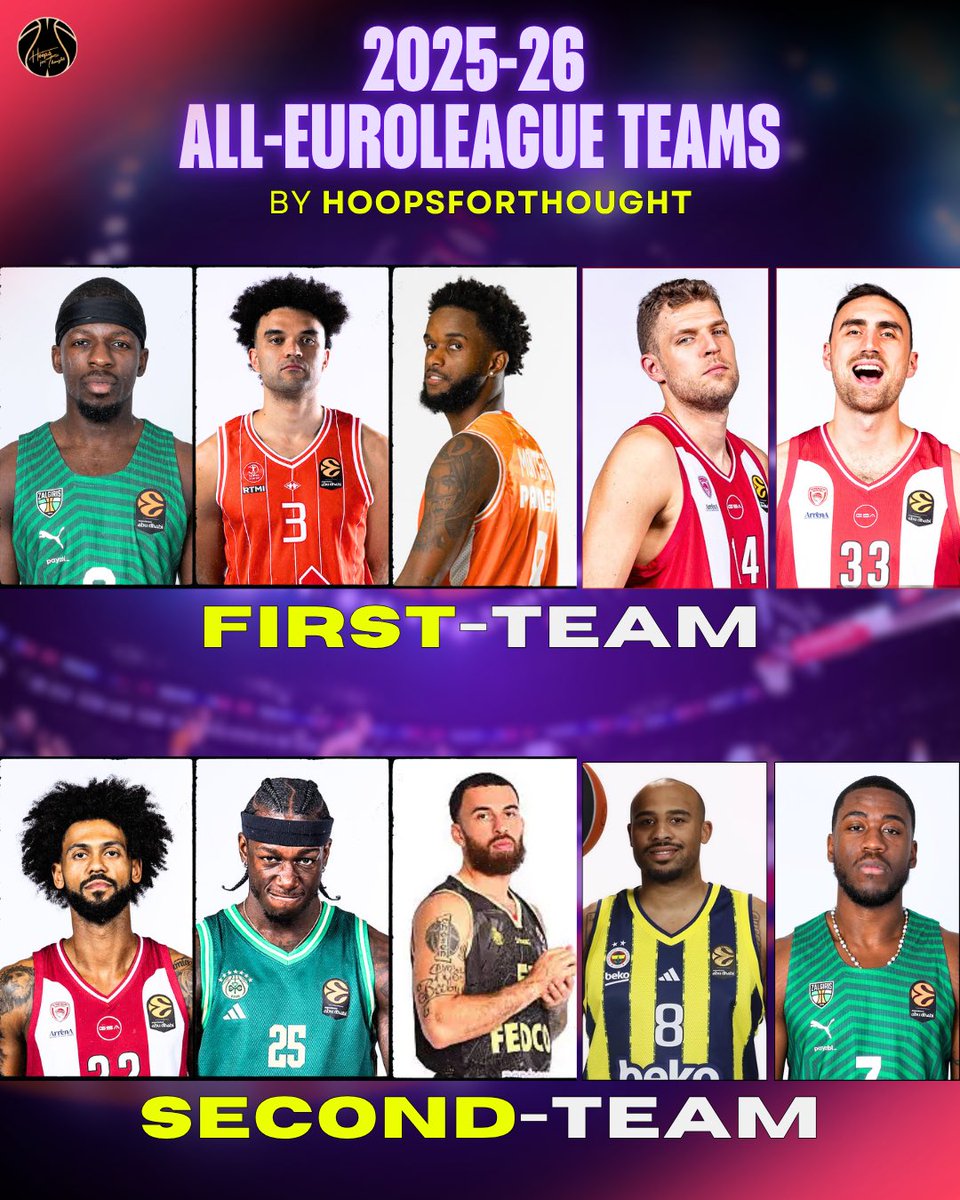 hoopsfthoughtgr's tweet image. The 2025–26 All-EuroLeague teams are here!🚨

@hoopsfthoughtgr has selected their own First and Second Team!🔥

What are yours? Let us know in the comments 👀

#euroleague #finalfour #paobc #olympiacosbc