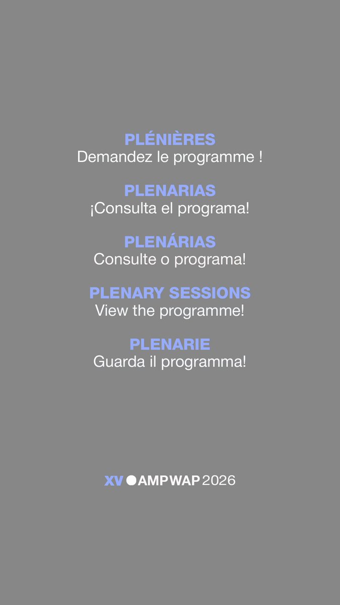 AMP-WAP Congrès Congreso Congresso Congress tweet media